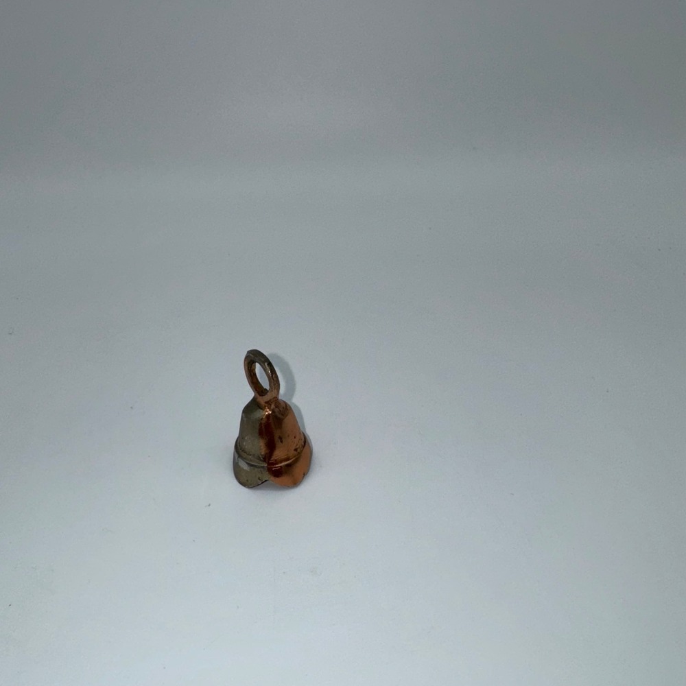 Small Metal Bell Charm Pendant with Loop for Jewelry Making Crafts - Picture 3 of 5